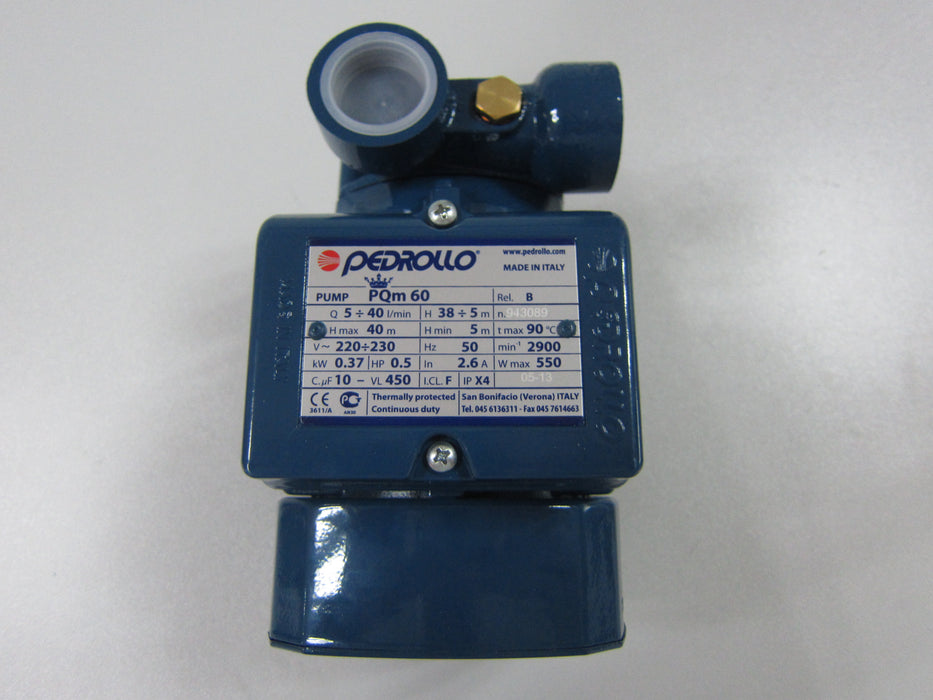 PEDROLLO PQM60 High-pressure Circulating Water Pump 220V
