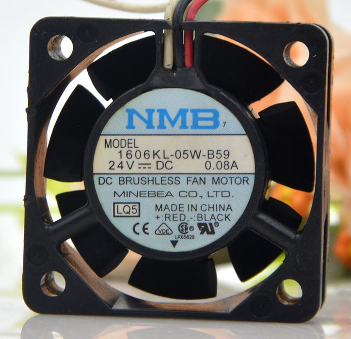 NMB 1606KL-05W-B59 cooling fan DC brushless fan motor DC 24V 0.08A