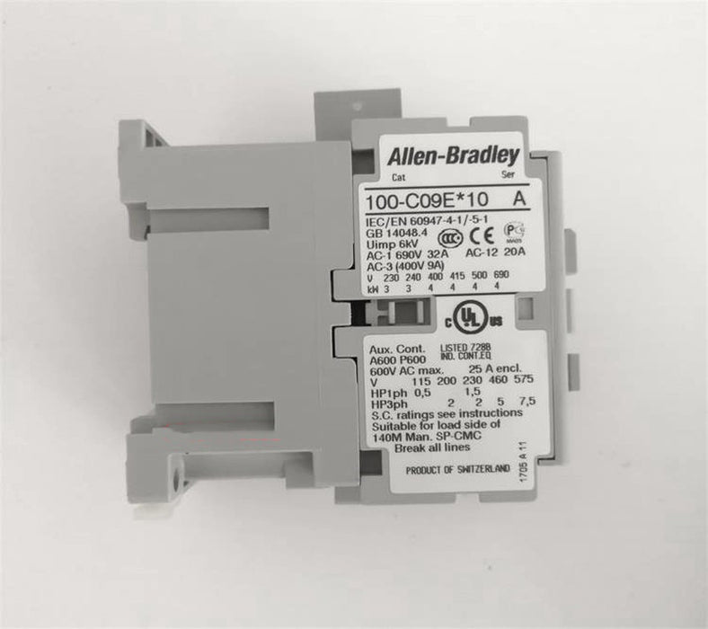 100-C09E*10 Allen Bradley Contactor, Ser A, 32 Amps, 24 VDC coil