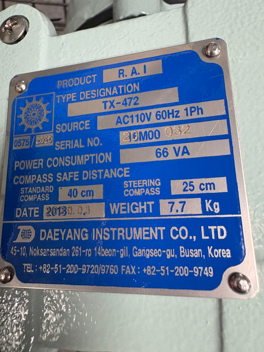 DAEYANG TX-472 RAI AC110V 60Hz Electric Actuator