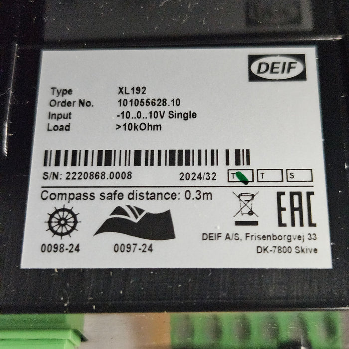 XL192 45-0-45 rudder angle meter