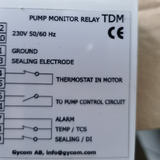 PUMP MONITOR RELAY TDM