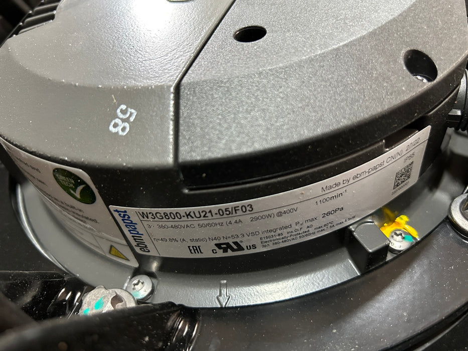 EBM-PAPST FAN MOTOR W3G800-KU21-05 (BLADE 880MM WIDE)