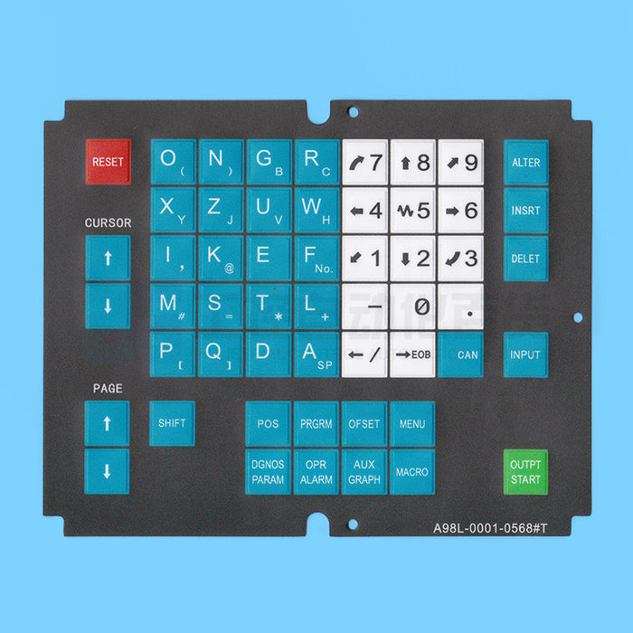 FANUC NEW A98L-0001-0568#T Soft Membrane Keysheet Keypad Keyboard