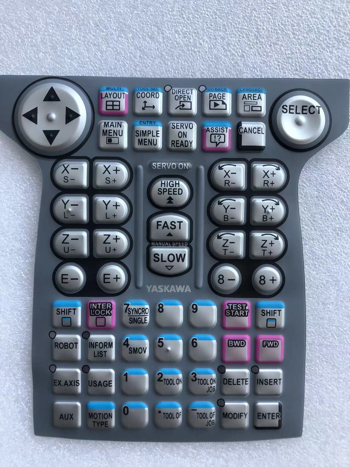 YKS-700E Membrane Keypad Keysheet for YASKAWA DX200 Teach Pendant ...