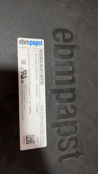 EBM-PAPST FAN MOTOR W3G800-KU21-05 (BLADE 880MM WIDE)